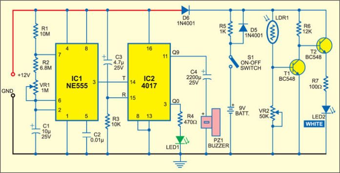 Power-on Reminder with LED Lamp