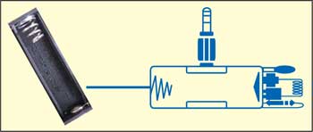 Fig. 2: AA-size single-battery holder andassembled FM modulator