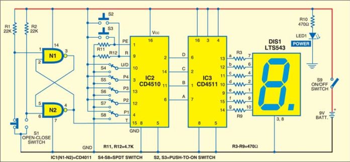 Digital Counter Project | Detailed Circuit Diagram Available