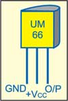Fig. 3: Pin configuration of UM66