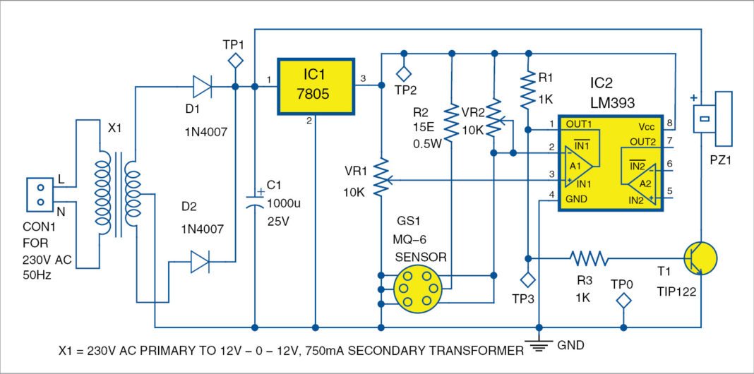 LPG Leakage Detector Leak Detector Circuit with Full Explanation