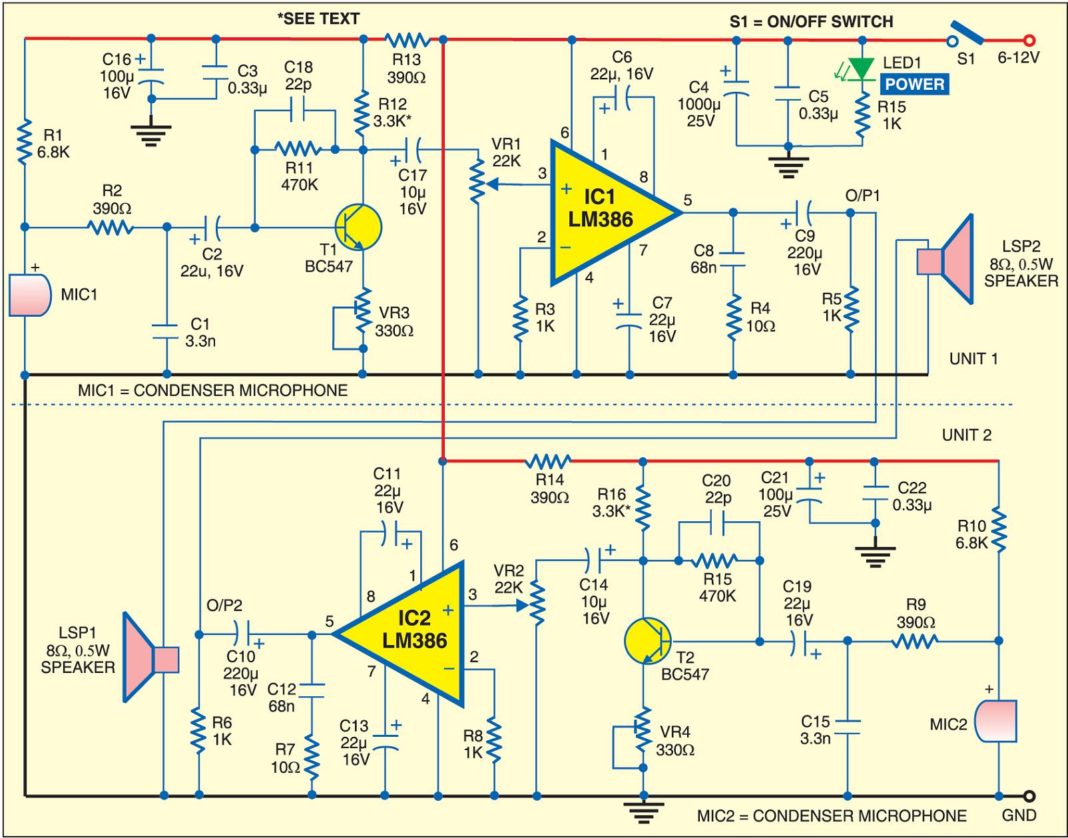 Схема усилителя на lm386