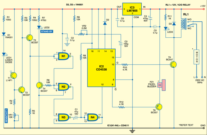 Automatic Door Opener | Detailed Circuit Diagram Available