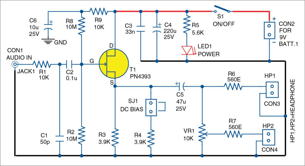 High Impedance Audio Buffer With JFET | Full Project Available