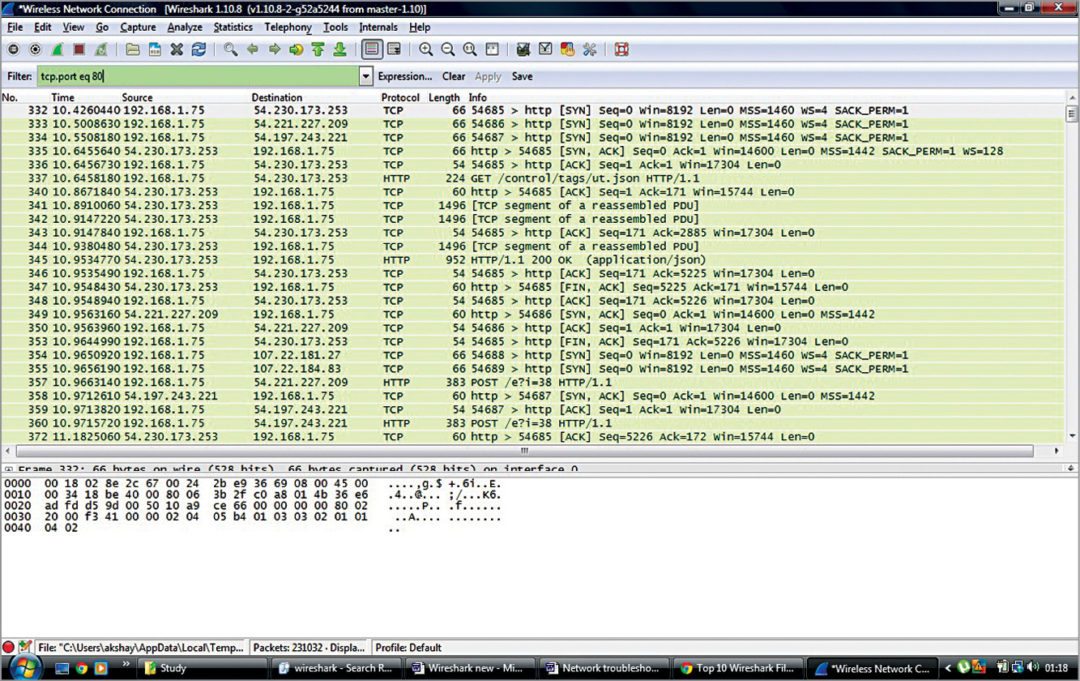 wireshark capture filter to capture only packets you send