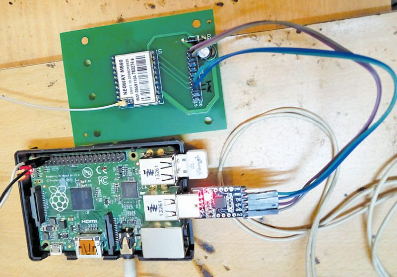 Raspberry pi based SMS server: GPRS shield and dongle connections