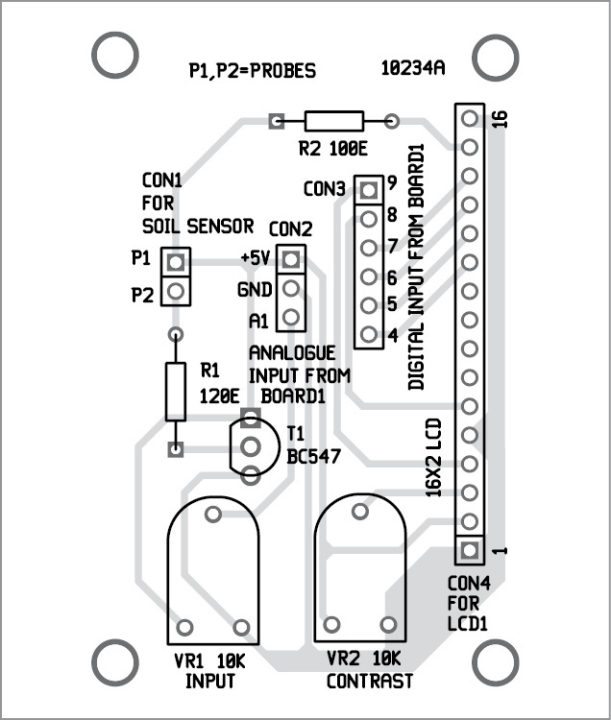 Fig. 5: Component layout of the PCB