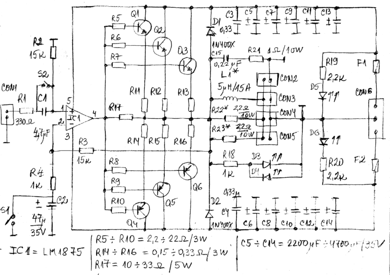 LM1875 Based Simple Amplifier