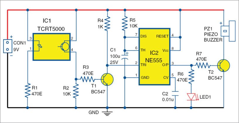 Optoreflective Sensor | Detailed Circuit Diagram Available