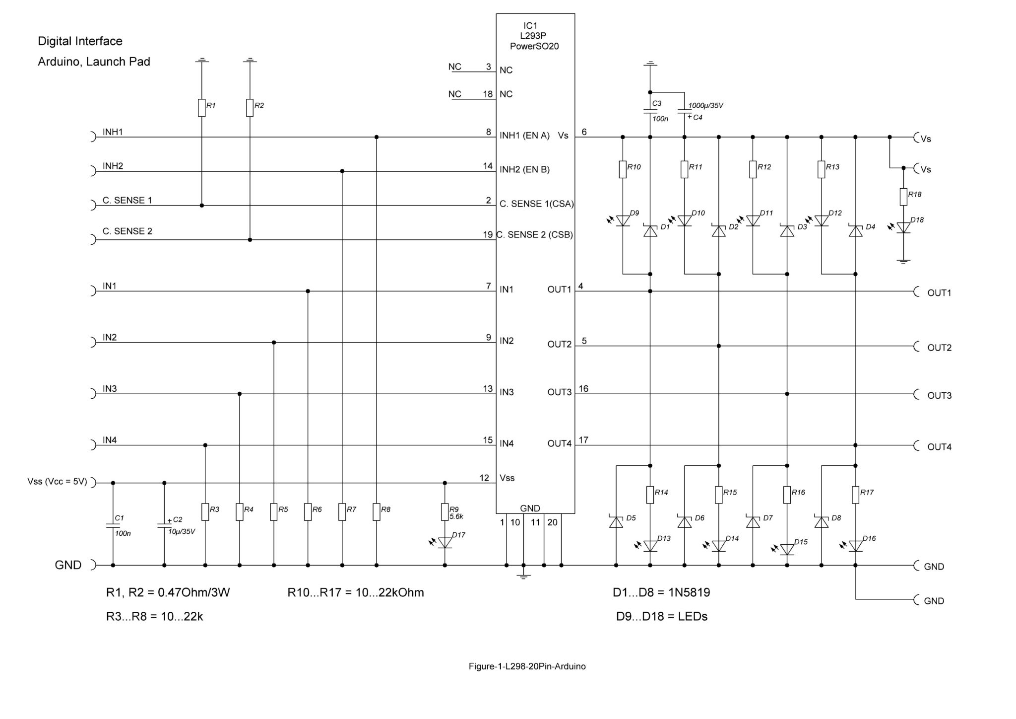 Dual Bridge Driver On Expansion Module With L293P For Arduino | DIY