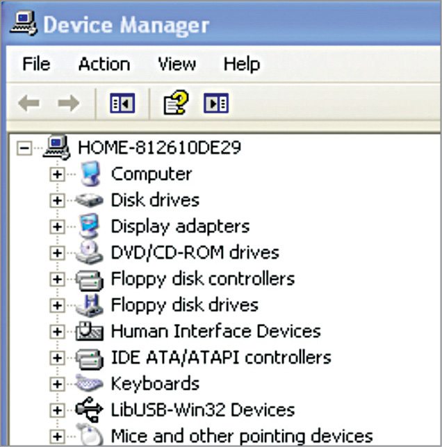 Fig. 7: Device Manager window