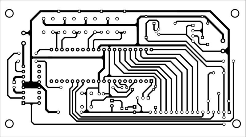 PCB layout of the auto reversible DC motor control