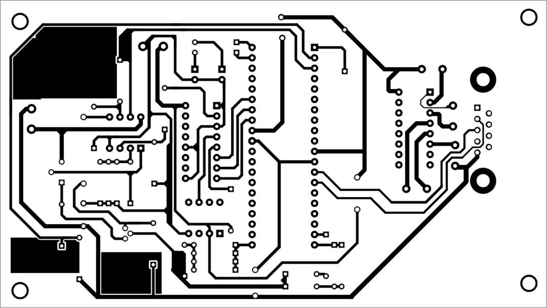 PCB layout of the serial interface using Python software