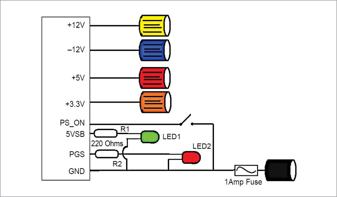 Bench Power Supply Using A Computer’s Power Supply 