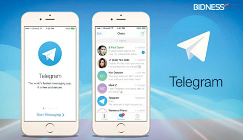 Telegram is an app widely used by ISIS since it offers double encryption (Image courtesy: www.bidnessetc.com)