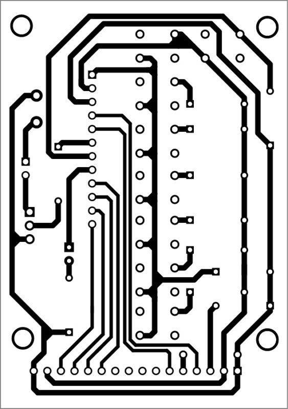 PCB layout of tone generator system