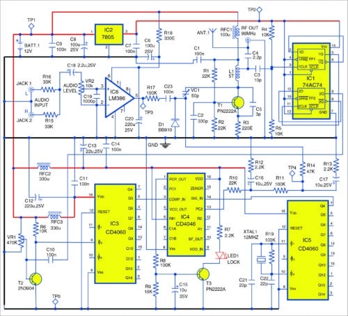 High Fidelity FM Transmitter | Detailed Circuit Diagram Available