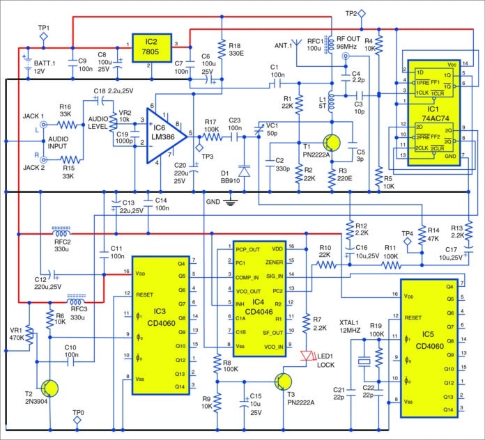 High Fidelity FM Transmitter | Detailed Circuit Diagram Available