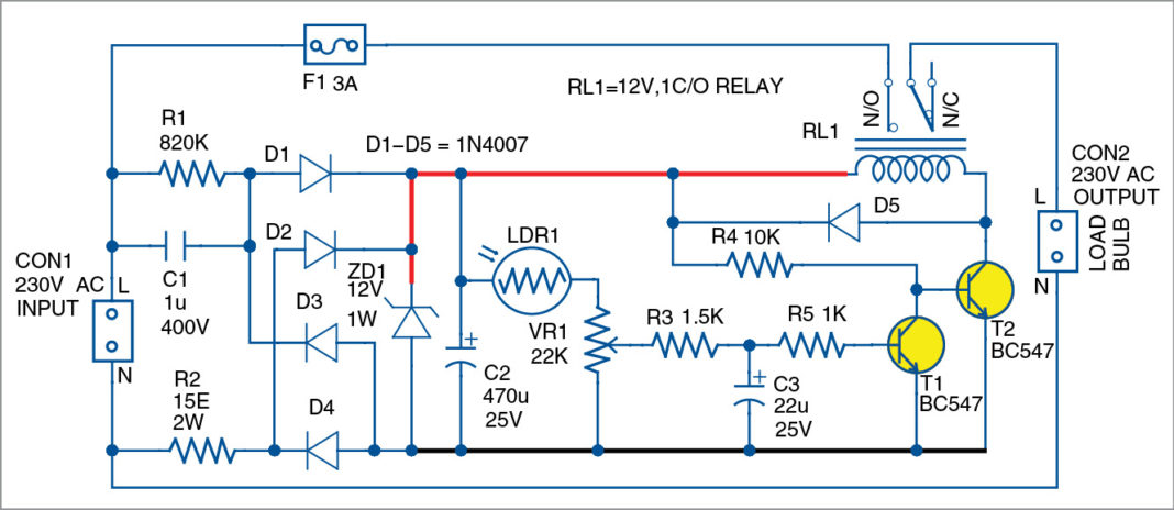 Smart Bulb Holder Circuit | How to play with light using LDR