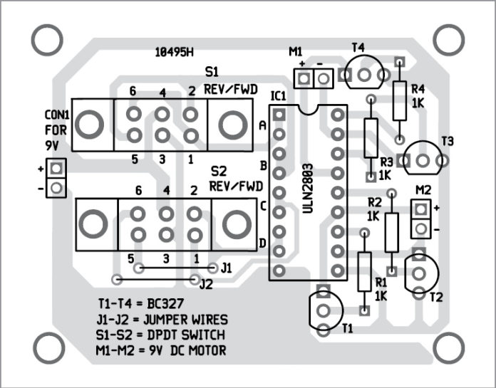 ULN2803 Based Motor Driver Circuit | Full Electronics Project