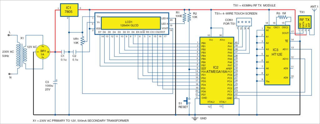 Touchscreen & GLCD Based Home Automation | Full Project