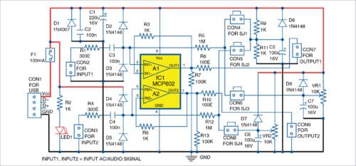 Dual Audio Level Shifter and Buffer for ADCs, MCU Kits & Arduino