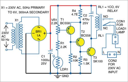Light-activated Switch Circuit
