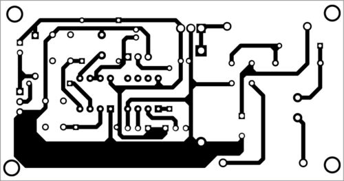 PCB layout of washbasin mirror light controller