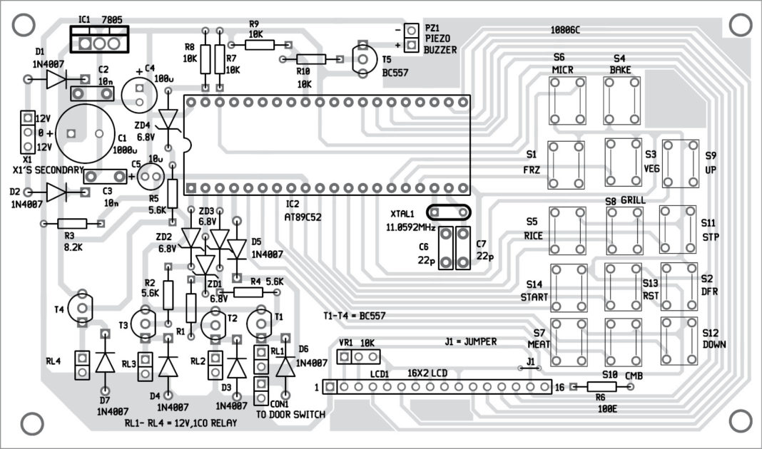 Microwave Oven Control Board Full Electronics Project