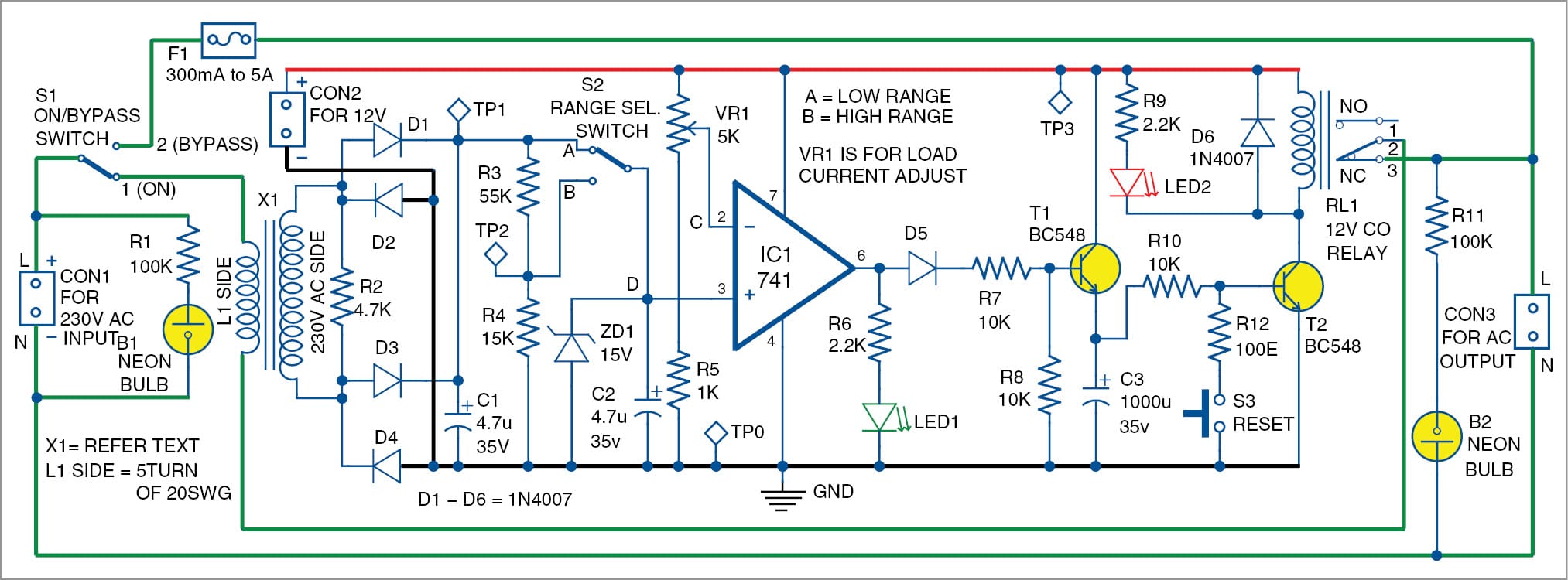 Adjustable AC Circuit Breaker - Full Electronics Project