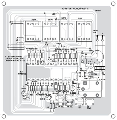 Industrial Digital Thermometer - Full Electronics Project WIth Source Code