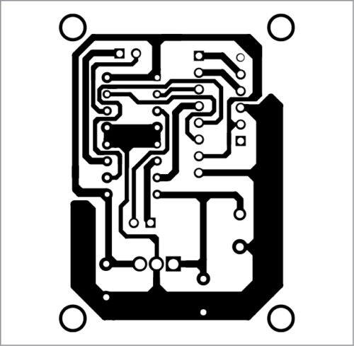 PCB layout of receiver circuit