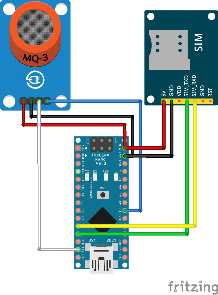 Smart GSM Based Anti Drunk Car Alert System | Full Electronics Project