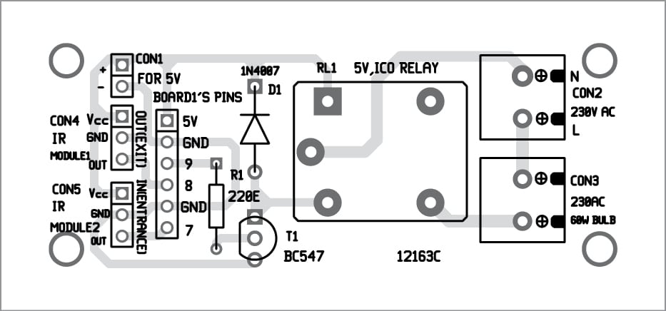 Automated Washroom Light Using IR Sensors | Full Electronics Project