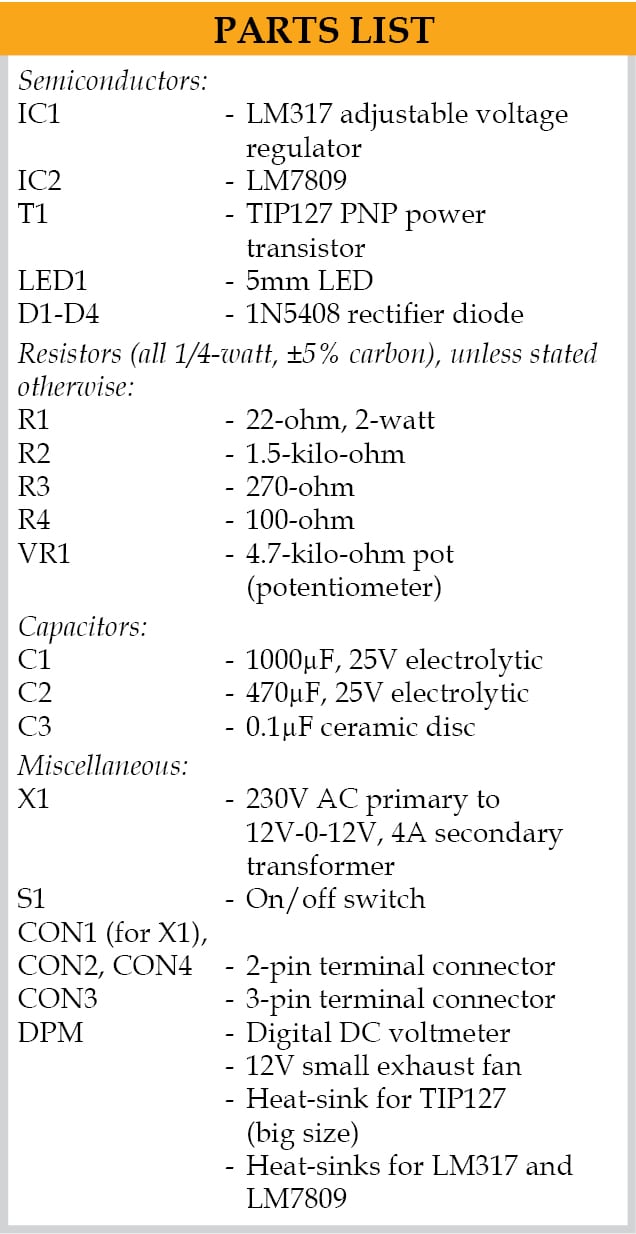 Variable Power Supply For Up To 3A Current | Full Electronics Project