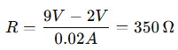 LED Series Resistor Formula