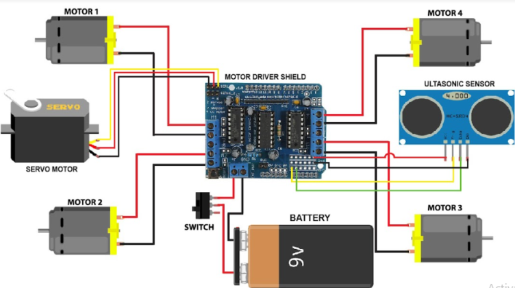 Obstacle Avoiding Robot With High Torque Servo Motor | Full DIY Project