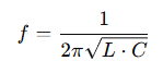 LC Resonant Frequency Formula