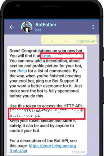  Telegram bot API 