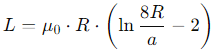 Wire Loop Inductance Formula