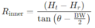 Inner Coverage Radius Formula