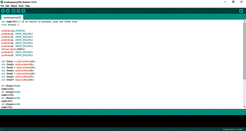 Arduino Code to Generate 528Hz Frequency