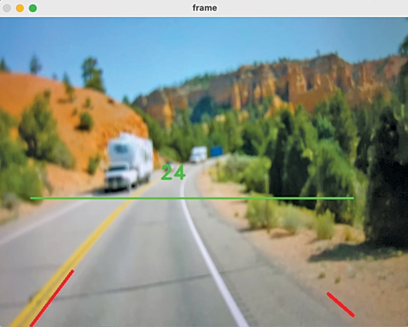 Radar ADAS Lane Detection