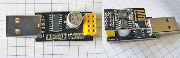 ESP-01 programmer used for flashing