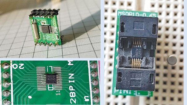 FM IC mounted on module and 2mm header