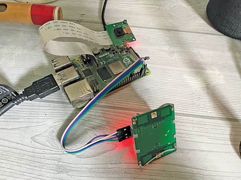 Raspberry Pi and Doppler Radar Module Connection