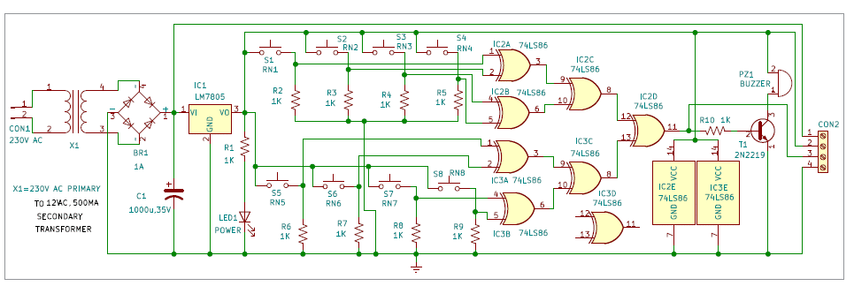 Multi Switch Control Circuit