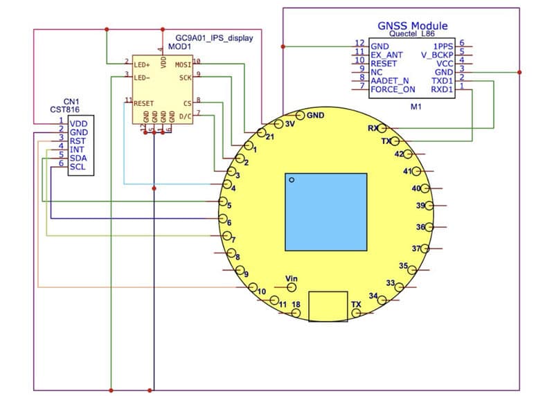 Satellite Tracker Watch Circuit