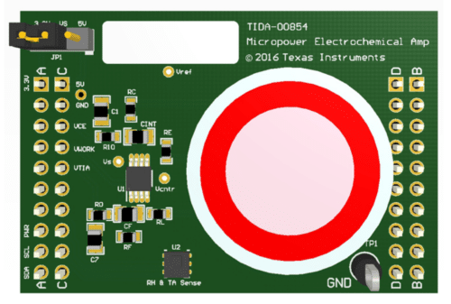 Gas sensor amplifier