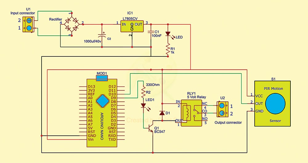 PIR Motion Sensor with Arduino Connection